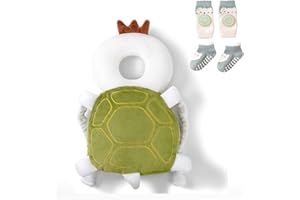 Bambebe Bébé Protection de la Têt Securite Casque Bebe Anti Choc Protection Baby Head Protector Casque Protection Bébé Protection Tête Enfant Sac à Dos Tout-Petits(Tortue)