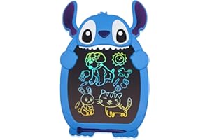 HOAQPPOY Stitch Tablette Enfants Dessin, Ardoise Magique Enfants Stitch, Tablette Dessin Enfant Lilo et Stitch, Tablette Magique, Stitch Accessoire, Jouet Enfant 1 2 3 4 5ans, Cadeau Enfant3 4 5 6 ans(Bleu）