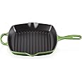Le Creuset Signature Enamelled Cast Iron Grillit Frying Pan With Helper Handle and Two Pouring Lips, For All Hob Types and Ovens, 26 cm, Bamboo, 20183264080422