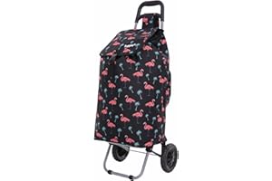 Hoppa 57Ltr Lightweight Shopping Trolley 2024 model, Hard Wearing & Foldaway Push/Pull Cart for Easy Storage With 1 Year Guarantee