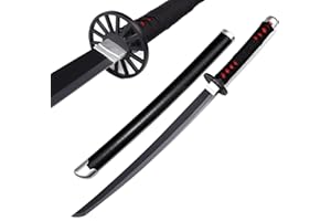 Loocaa Demon Slayer Sword Bamboo Sword Cosplay Sword - Kamado Tanjirou - Christmas Halloween Party Anime Size 76 cm For Child Gift for Kids Teenager