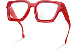 livho Oversized up to 99% Blue Light Blocking Glasses for Woman - Rectangle Fashion Glasses for Computer, Chic Preppy Frame