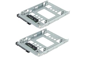 2-PACK BOWONG 2.5" to 3.5" SAS SATA SSD HDD Adapter 654540-001 Caddy Bracket Tray CAGE Hot Swap Plug with Screws