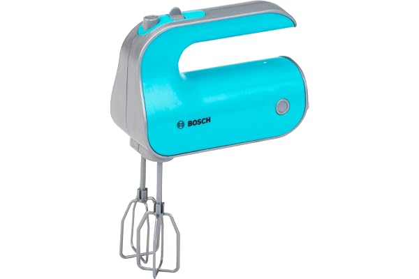 Theo Klein Bosch Handmixer I batteridriven spelmixer med avtagbara vispar I inkl. strömbrytarattrapp I Mått: 19 cm x 7 cm x 12 cm I leksak för barn från 3 år