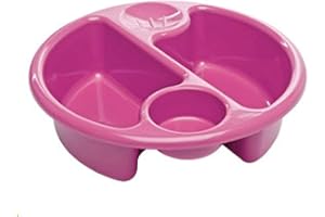The Neat Nursery Co. Top 'n' Tail Cicular Wash Bowl, 957 Pink, 0.25 kg