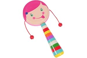 ABOOFAN Monkey Drum Percussion Instrument Hand Drum Easy Play Hand Drum For Kids Cowhide Percussion Instrument Kids Preschool Educational