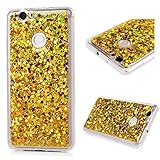 Huawei Nova Hülle Mavis's Diary Tasche Schutzhülle Gold Bling Glitzern Design TPU Softcase Fall Euit Back Cover Bumper Handytasche Scratch Telefon-Kasten Handyhülle Handycover + 1x Kapazitive Feder + 1x Gemeinsame Staubstecker - 