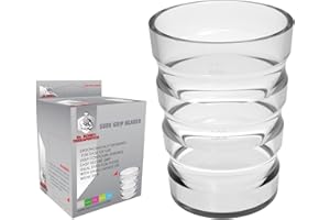 Dr. Bone's Therapeutics ® 200 ml Clear Non Spill Cup, Portable Travel Mug for Children, Elderly and Disabled Adult Drinking Cup/Beaker/Mug/Sippy Cup for Disabled Adults for Better Grip (Clear)