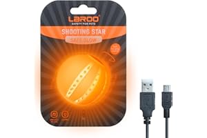 LaRoo LED Dog Ball, Dog Toys Silicon Glowing Dog Ball with USB Rechargeable Glow in the Dark Dog Ball Teeth Cleaner Training Ball for Dogs…