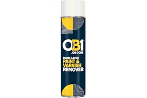 OB1 Spray removedor de pintura y barniz multicapa, elimina pinturas, aceite, manchas de madera y lacas, uso en piedra, hormigón, metal, madera, asfalto, sin cloruro de metileno, 500 ml