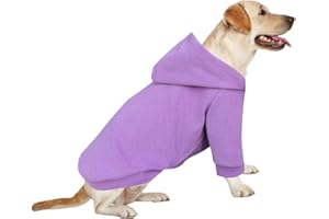 HuaLiSiJi Hoodie Hund Groß Hundepullover Grosse Hunde Hundepullover Labrador, Warm und Leicht, Mit Einer Weichen Textur, Leicht zu Tragen und Hellen Farben (5XL, Lila)