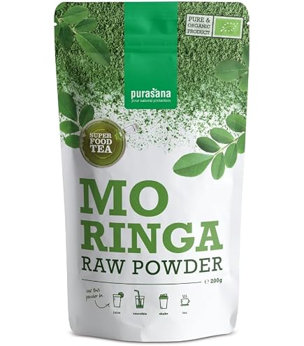 Poudre De Feuilles De Moringa Bio - 200 Grammes, Origine Madagascar, Label Biologique Certifié