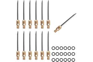 HERZWILD dartspitzen 12 pcs Dart gummiring - stahlspitzen metallspitzen f. steeldart