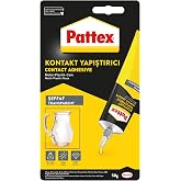 لاصق Pattex Contact معدني-بلاستيكي-زجاجي، لاصق زجاجي للأعمال الزخرفية، التصاق بلاستيكي لا يظهر بقايا لاصقة