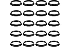 LASUROA 20 Pz Anelli di Tenuta Conici, Anello Tenuta in Gomma Tubo Scarico Guarnizione Conica per Scarico Lavello Sifone Antiodore per Tubo da 1 1/2 Pollici (Nero)