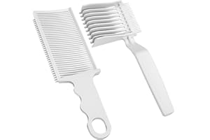 RYMAUP®2 Pcs Friseur Fade Kämme, professioneller Haarschnittkamm, hitzebeständiger Clipper Kamm Mischung Flat Top Kamm für Männer Salon Friseur Styling Tools