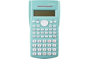 DAKEXIONG KK-82MS-D Calculadora Científica Portátil,Calculadora Funcional Científica de Ingeniería,con 240 Funciones y Pantalla de Dos líneas,para Estudiantes,Maestros,Oficina de Negocios,Casa (Verde)