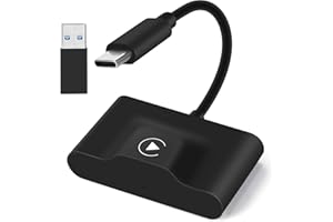 ISIX Carplay Wireless Adapter für iPhone, Tragbarer Apple Carplay Wireless Adapter Wandelt Werkseitig Verkabeltes Carplay in Kabelloses Plug & Play Automatisch-Verbindung für BMW Audi VW und Andere Autos