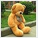 1pc Quality 47" Giant Huge Cuddly Teddy Bear Toy Doll Soft Plush Stuffed teddy bear toy light brown
