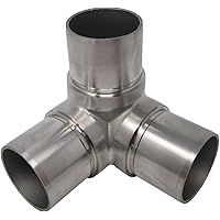 Premium Edelstahl 90° Eckverbinder 3-Fach für Handlaufrohre Außen Ø 42,4 mm SO-TOOLs®