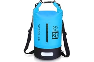 Blackace arteesol Borsa Impermeabile 5L/10L/20L/30L Waterproof Dry Bag Zaino Sacca Stagna con Doppia Tracolla per Nuoto Kayak Canottaggio Pesca Viaggiare in Bicicletta Spiaggia