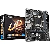 Gigabyte H610M K DDR4 Motherboard - Supports Intel Core 14th Gen CPUs, up to 3200MHz DDR4, 1xPCIe 3.0 M.2, GbE LAN, USB 3.2 G