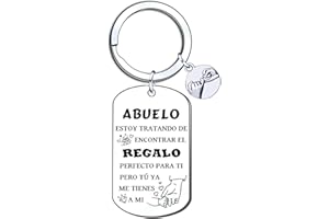 YJYJZX Regalos Abuelo Llavero Regalo Abuelo Regalo personalizado y divertido Regalos para Abuelo,Regalo del día del Padre,Regalo Abuelo Navidad,Regalo Abuelo cumpleaños