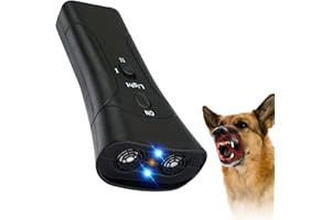 AKMDAK Pet Zen Pro Anti Barking Device, Pet Zen Pro Ultrasonic Anti-Barking Device, Ultrasonic Dog Repeller With Led Flashlight, Stop Dog Barking Outdoor, Safe For All Dogs (1PC)