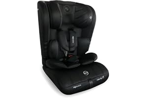 My Babiie MBCS50 Toddler to Booster R129 Child Car Seat - 5-Point Harness, 76-150cm (Approx. 9-36kg, 15 Months - 12 Years), i-Size, Group 1/2/3, Adjustable, Forward Facing - Black