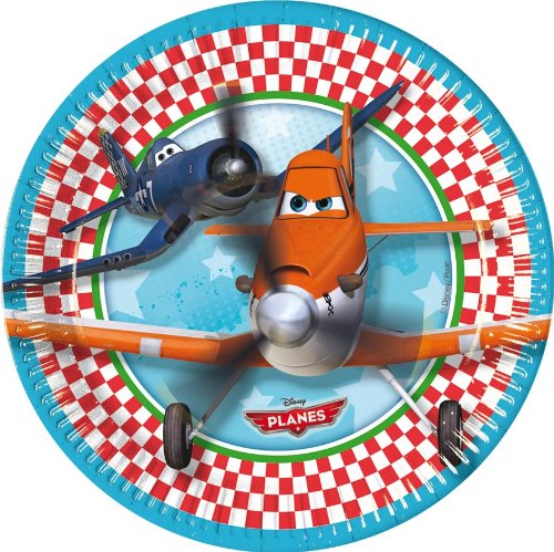 101-teiliges * DISNEY PLANES * PARTY SET für Kindergeburtstag mit 6-8 Kinder: Teller, Becher, Servietten, Einladungen, Partytüten, Tischdecke, Luftballons, Luftschlangen u.v.m. // Geburtstag Party Kinderparty Kinderfest Kinder Fete Monster Disney Pixar - 2