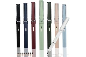 CIOUYAOS 8pcs Everlasting Pencil, Infinity Pencil with 8pcs Replacement Nibs, Unlimited Reusable Erasable Eternal Inkless Writing Pen for Kids School Student Adult Artist Writing Sketch Drawing
