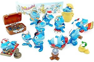 Kinder Überraschung, Satz Shalibaba / Squalibaba Figuren + 1 BPZ (Sätze Ausland)