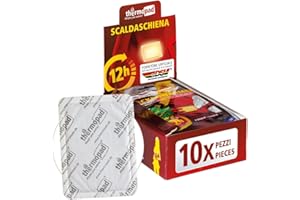 THERMOPAD scaldacorpo - 5, 10 o 30 pezzi - extra caldo - adesivo - scalda-schiena e scalda-collo - 12 ore di piacevole calore - autoriscaldante