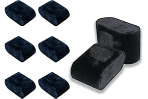 PMELCXD Coussin Montre Presentoir Montre, 8 PCS Coussins pour Montres en Cuir Velours Noir - Présentoir Bijoux de Qualité - Rangement et Collection de Montres (Noire)