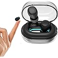 Xmenha Bluetooth Wireless Invisible Mini Small Earbuds for Small Ear Canals Wireless Tiny Small Micro Ear Buds for Small Ears Bluetooth Invisible Discreet Earbuds Hidden Headphones for Work