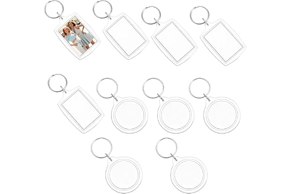 oruola 10 stycken fotohängen runda, fotohängen, 4 cm fotonyckelring bild, nyckelring foton som present souvenir, hänge bild för gör-det-själv, födelsedag jubileum, gåvor, souvenirer