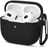 URUCHI AirPods 3. Nesil ile Uyumlu İnce ve Hafif Silikon Kılıf, Yumuşak Esnek Tasarım, Anahtarlıklı, Kablolu ve Kablosuz Şarj