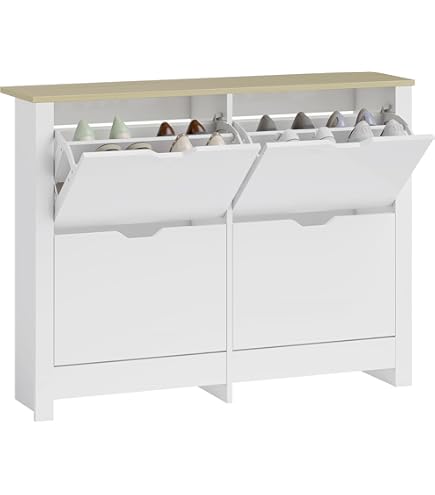 Klassieke Schoenenkast met 3 Kanteldeuren - Wenge, 60 cm Breed, Zelfmontage Klassieke Schoenenkast met 3 Kanteldeuren - Wenge, 60 cm Breed, Zelfmontage
