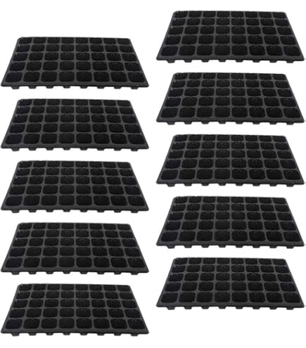 5 Vassoi Di Germinazione 60 Alveoli - Semenzale Riciclabile Per Giardinaggio