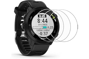 RBEIK 3PACK for Garmin Forerunner 55 Screen Protector Glass, Premium Bubble Free Installation Anti-Scratch 9H Hardness Tempered Glass Screen Protector for Garmin Forerunner 55