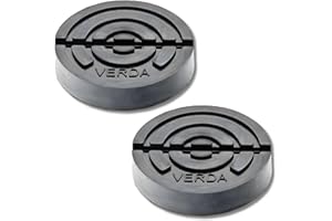 VERDA 2X Universelle Wagenheber Gummiauflage 120x32 mm, 2 Stück, Gummiauflage für Wagenheber Gummiteller Gummipuffer Werkstatt Hebebühne Auto Heber GN12