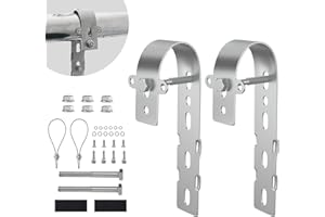 SZ-KARIDGE Solarmodul Halterung Balkonkraftwerk, 2 Stücke Edelstahl Härte 2.5 Halterung für Solarmodule Balkon Passend, P-V Halterungen Haken Solar Balkonhalterung für Runde Eckig Balkongelände Solar Befestigung