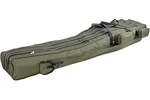 Witan Angeltasche Premium RUTENTASCHE Geschenke für Männer und Angler Rutenfutteral Keschertasche Angelkoffer 2-3 Fächern 150 160 170 190 cm Angeln