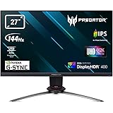 Predator XB273KGPbmiipprzx Monitor Gaming G-SYNC, 27", Display 4K IPS UHD, 144 Hz, 1 ms, 16:9, HDMI 2.0, DP 1.4, USB 3.0…