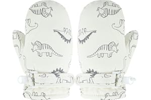 JUPSK Gants de Ski pour Enfants, Mitaines de Neige Coupe-Vent d'hiver Mitaines d'isolation Thermique Filles Garçons Mitaines pour Temps Froid pour Enfants de 1 à 6 Ans Luge Snowboard Patinage Course