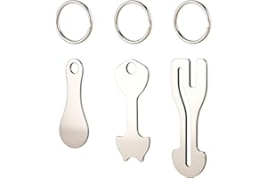 Xzenuo déblocage de chariot en acier inoxydable, 3 pièces de déblocage de chariot avec porte-clés pour tous les chariots, jeton de chariot qui ouvre les tiroirs avant et latéraux