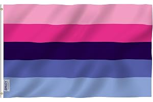Anley Fly Breeze 3x5 Foot Omnisexual Pride Flag - Vivid Color and Fade Proof - Canvas Header and Double Stitched - Omnisexual