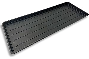 EarlyGrow Grow Bag Tray 100cm x 40cm Garden Plant Watering Indoor, Outdoor, Greenhouse for Tomatoes, Fruits and Vegetables, and Boots, Litter or Oil Tray