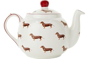 London Pottery Wiejski pies 4 filiżanki czajniczek i zaparzacz