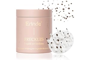 ‎ERINDE Erinde Liquid Natural Freckle Pen, Sweatproof, Lifelike Freckles Stamp, Air Cushion, Fake Freckles, Soft Waterproof & Durable Henna Freckles Makeup Pen